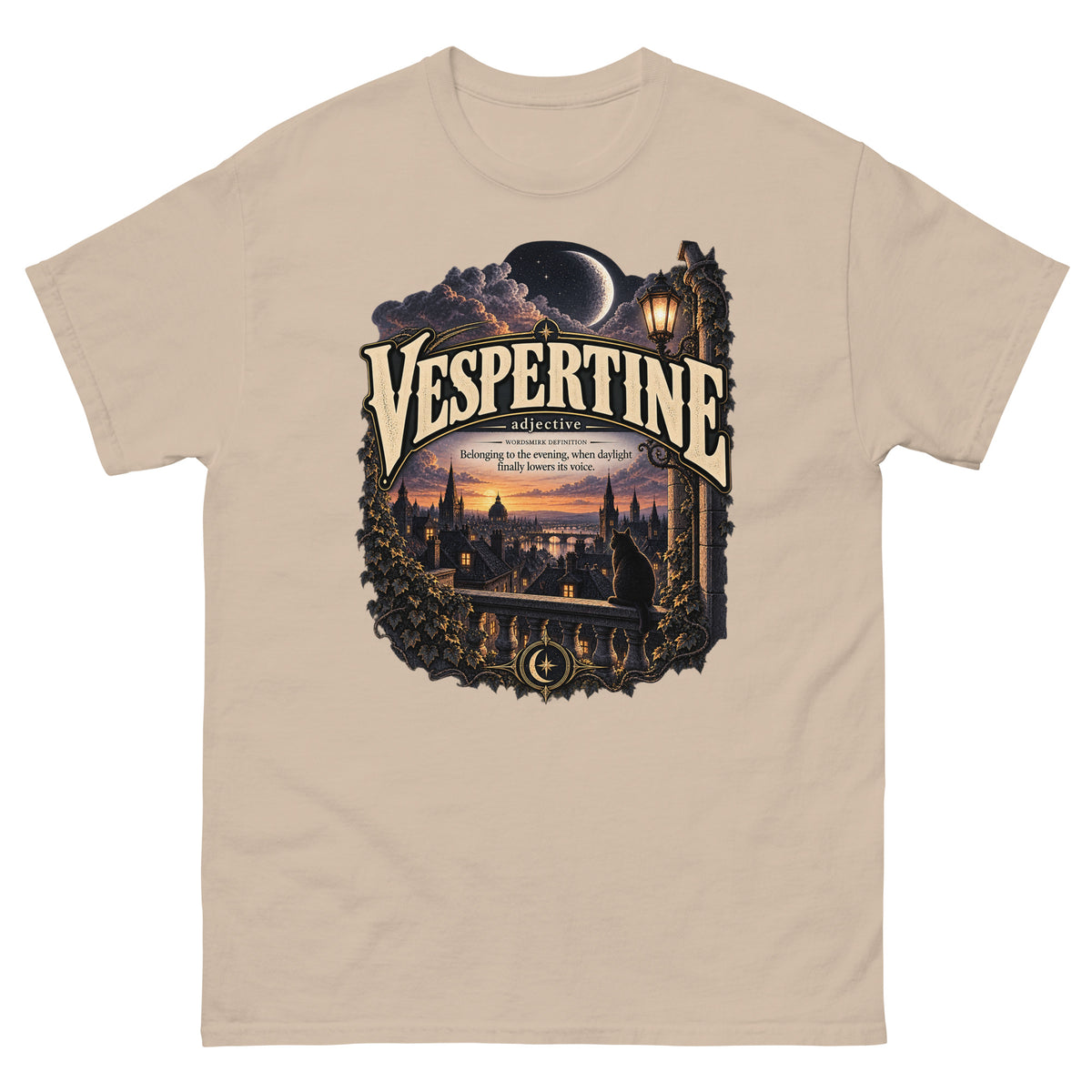 Vespertine T-Shirt – Evening Lover Definition Tee - WordSmirk™ | Obscure Word Shirts, Hoodies & Gifts
