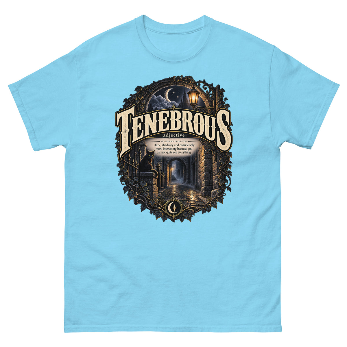 Tenebrous T-Shirt – Dark Aesthetic Definition Tee - WordSmirk™ | Obscure Word Shirts, Hoodies & Gifts
