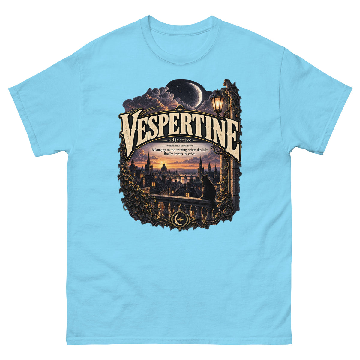 Vespertine T-Shirt – Evening Lover Definition Tee - WordSmirk™ | Obscure Word Shirts, Hoodies & Gifts