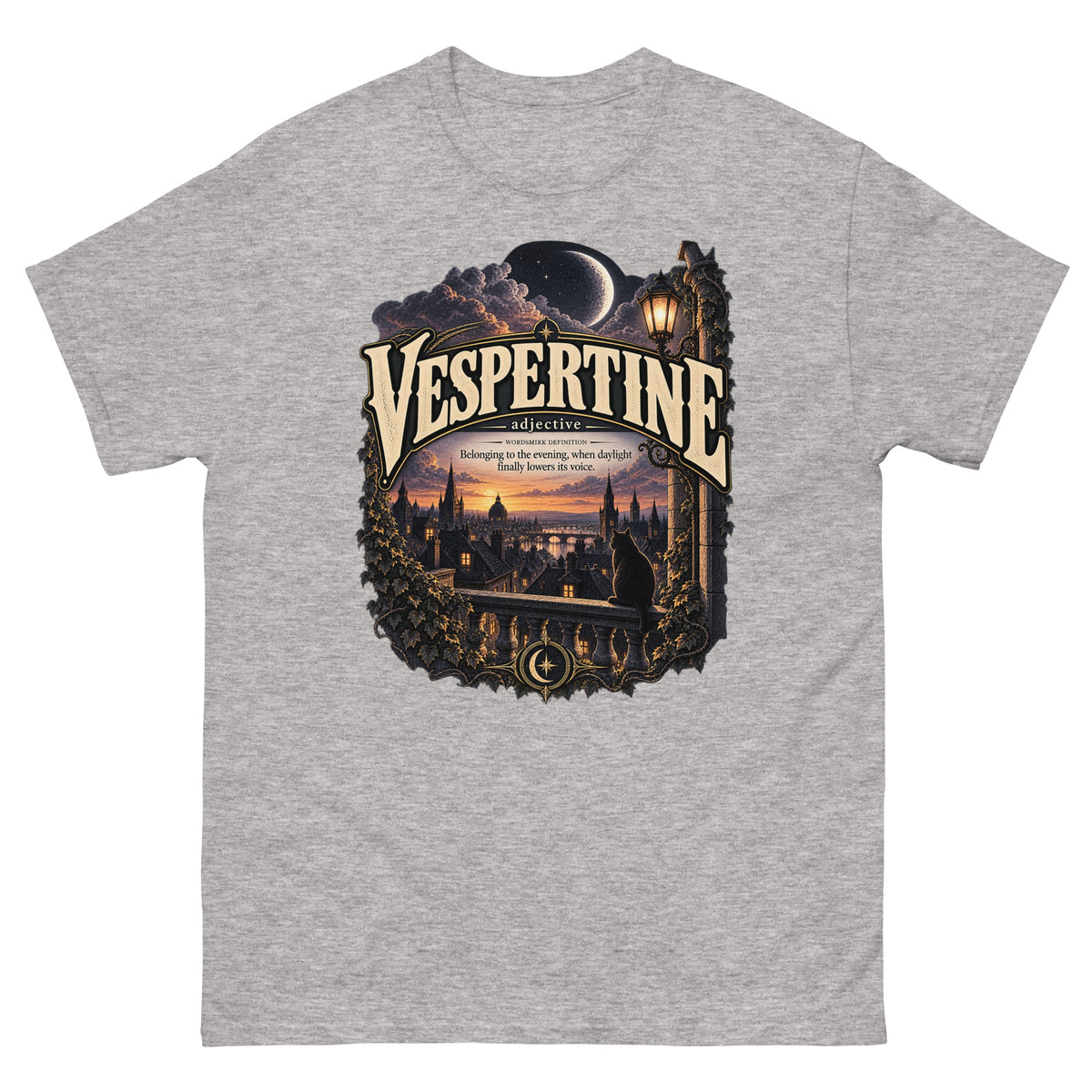Vespertine T-Shirt – Evening Lover Definition Tee - WordSmirk™ | Obscure Word Shirts, Hoodies & Gifts