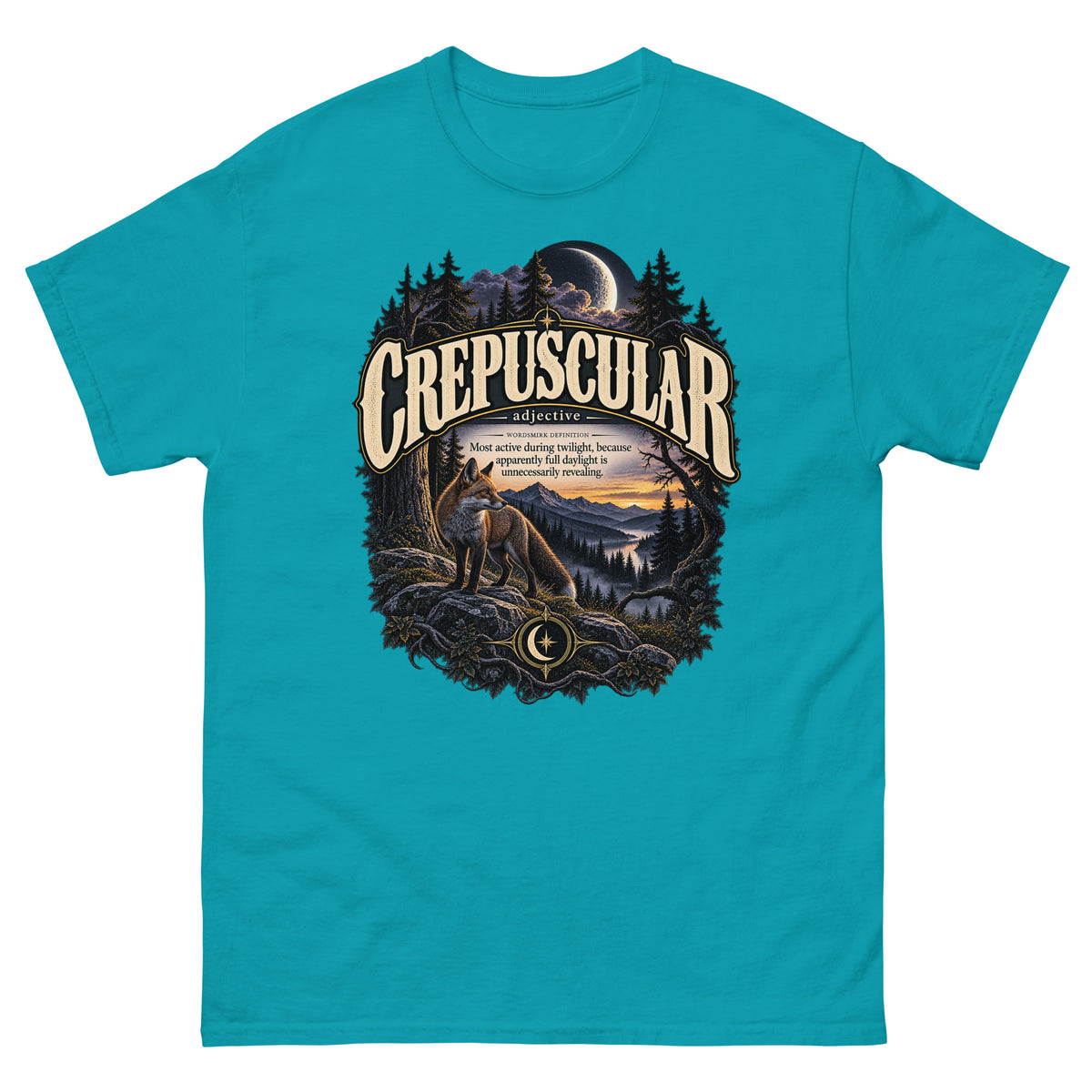 Crepuscular T-Shirt – Twilight Definition Tee - WordSmirk™ | Obscure Word Shirts, Hoodies & Gifts