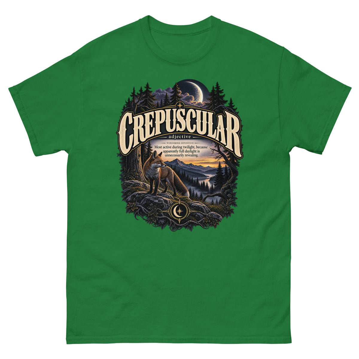 Crepuscular T-Shirt – Twilight Definition Tee - WordSmirk™ | Obscure Word Shirts, Hoodies & Gifts