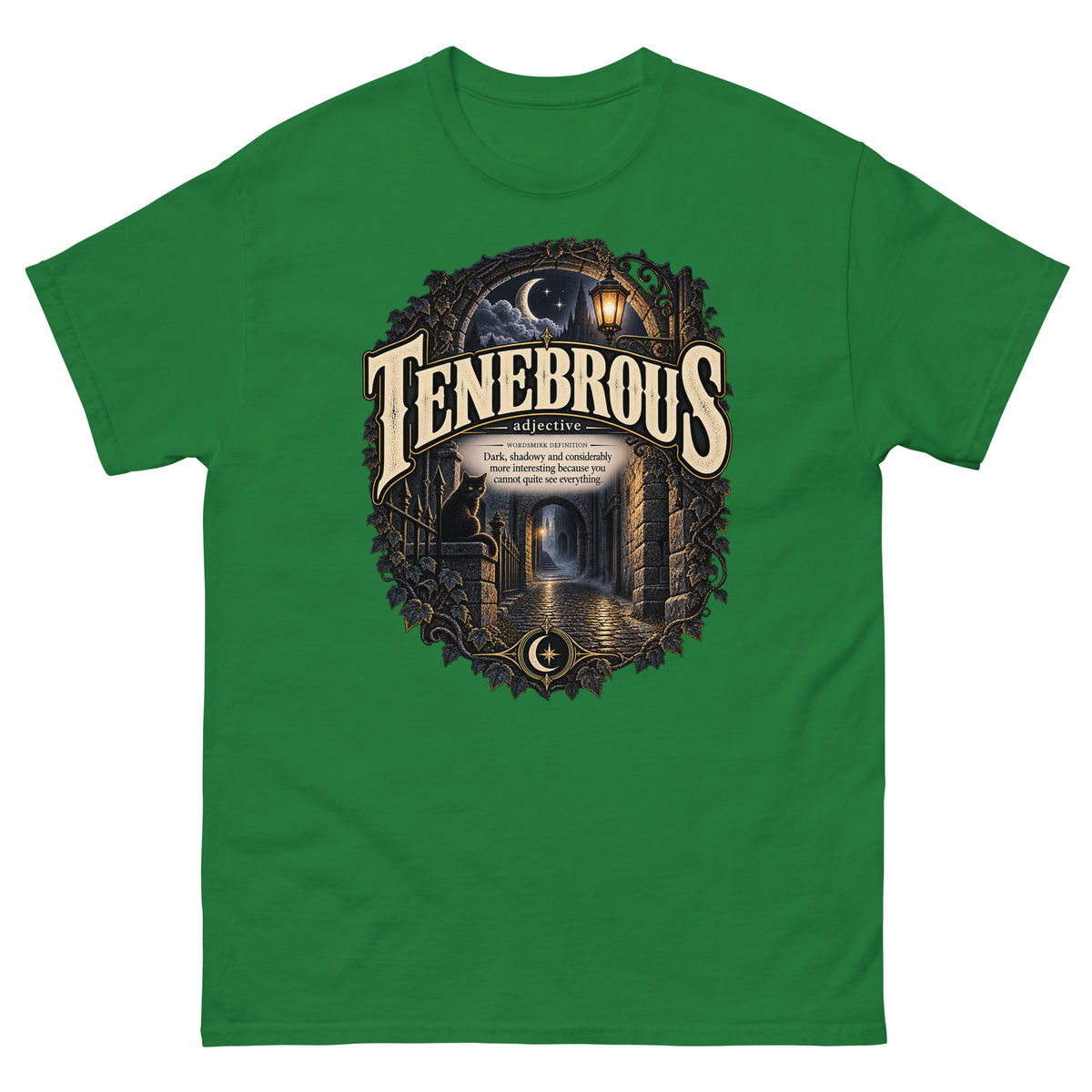 Tenebrous T-Shirt – Dark Aesthetic Definition Tee - WordSmirk™ | Obscure Word Shirts, Hoodies & Gifts
