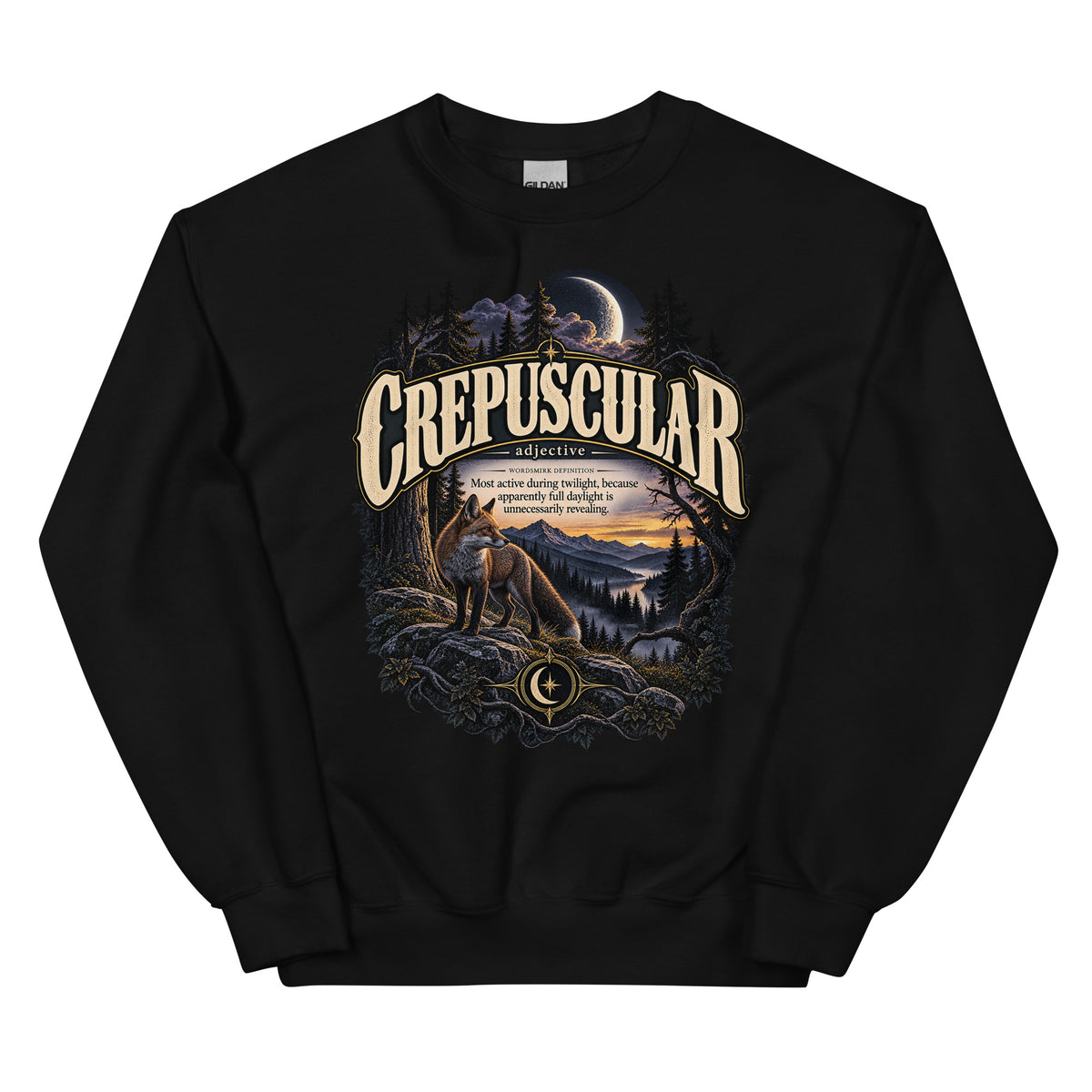 Crepuscular Sweatshirt – Twilight Definition Pullover - WordSmirk™ | Obscure Word Shirts, Hoodies & Gifts