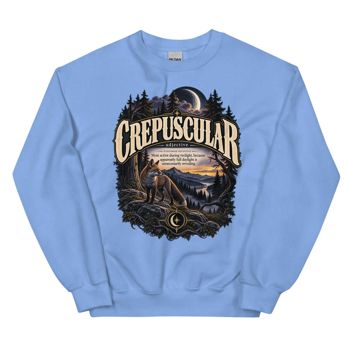 Crepuscular Sweatshirt – Twilight Definition Pullover - WordSmirk™ | Obscure Word Shirts, Hoodies & Gifts