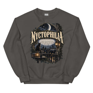 Nyctophilia Sweatshirt – Night Lover Definition Pullover - WordSmirk™ | Obscure Word Shirts, Hoodies & Gifts