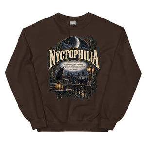 Nyctophilia Sweatshirt – Night Lover Definition Pullover - WordSmirk™ | Obscure Word Shirts, Hoodies & Gifts
