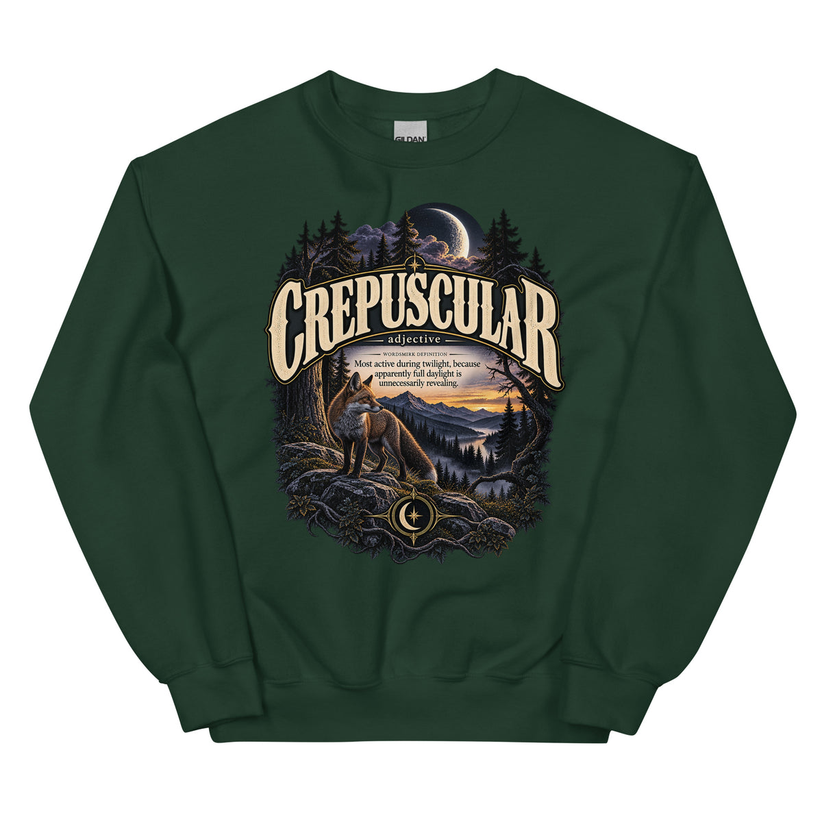 Crepuscular Sweatshirt – Twilight Definition Pullover - WordSmirk™ | Obscure Word Shirts, Hoodies & Gifts