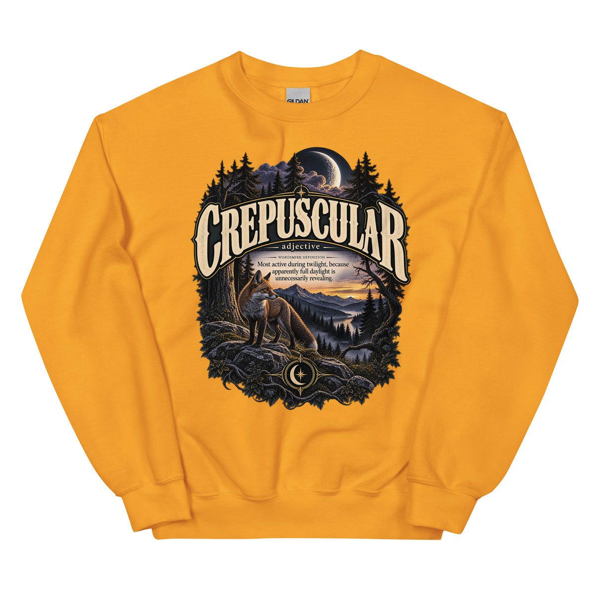 Crepuscular Sweatshirt – Twilight Definition Pullover - WordSmirk™ | Obscure Word Shirts, Hoodies & Gifts