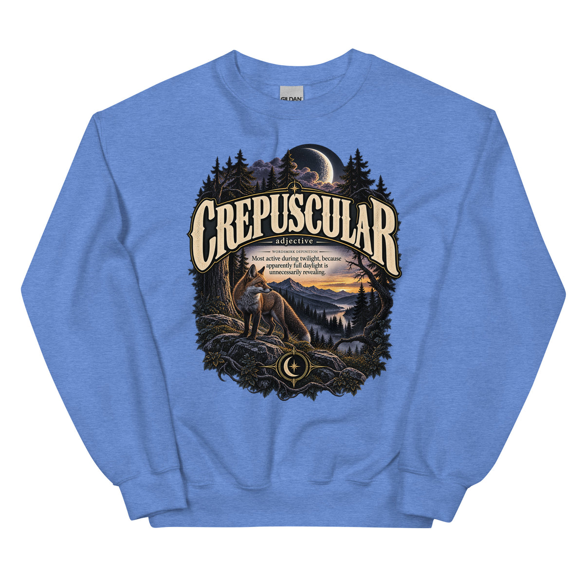 Crepuscular Sweatshirt – Twilight Definition Pullover - WordSmirk™ | Obscure Word Shirts, Hoodies & Gifts
