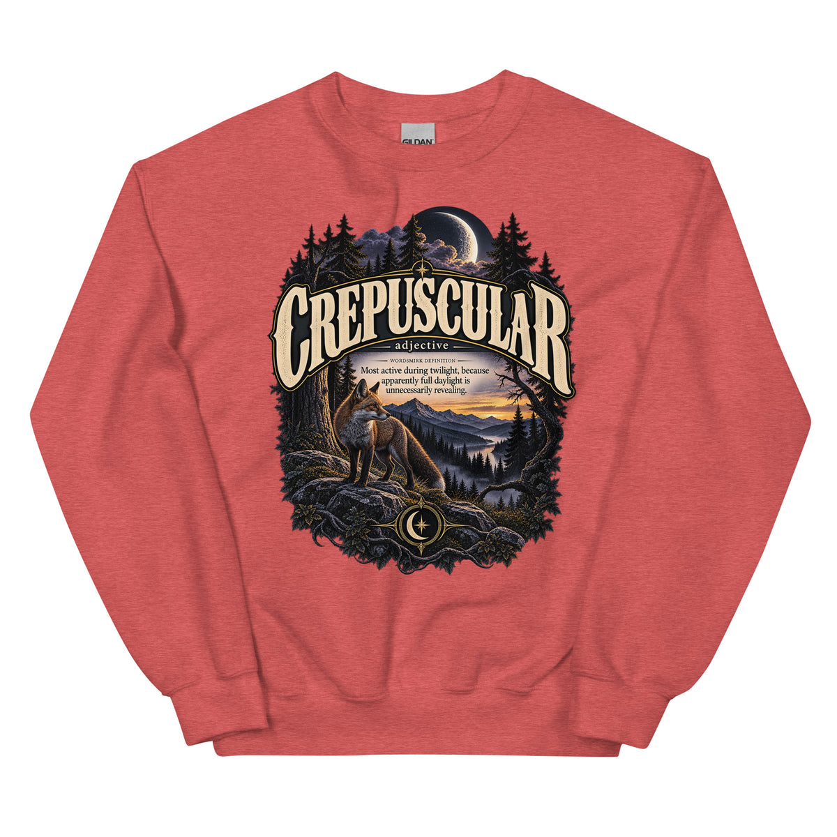 Crepuscular Sweatshirt – Twilight Definition Pullover - WordSmirk™ | Obscure Word Shirts, Hoodies & Gifts