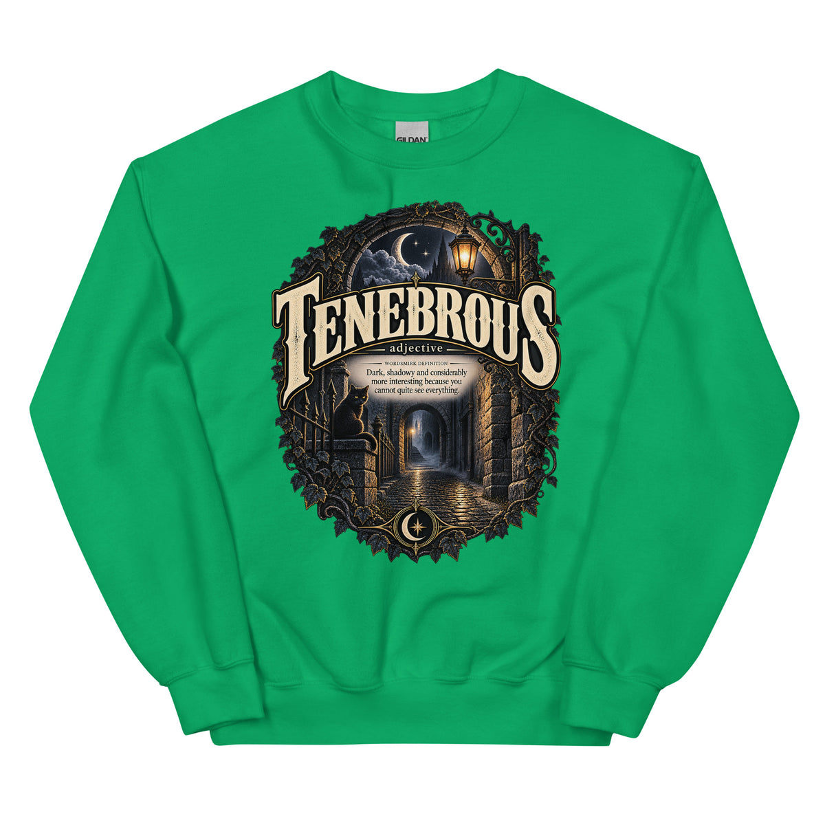 Tenebrous Sweatshirt – Dark Aesthetic Definition Pullover - WordSmirk™ | Obscure Word Shirts, Hoodies & Gifts