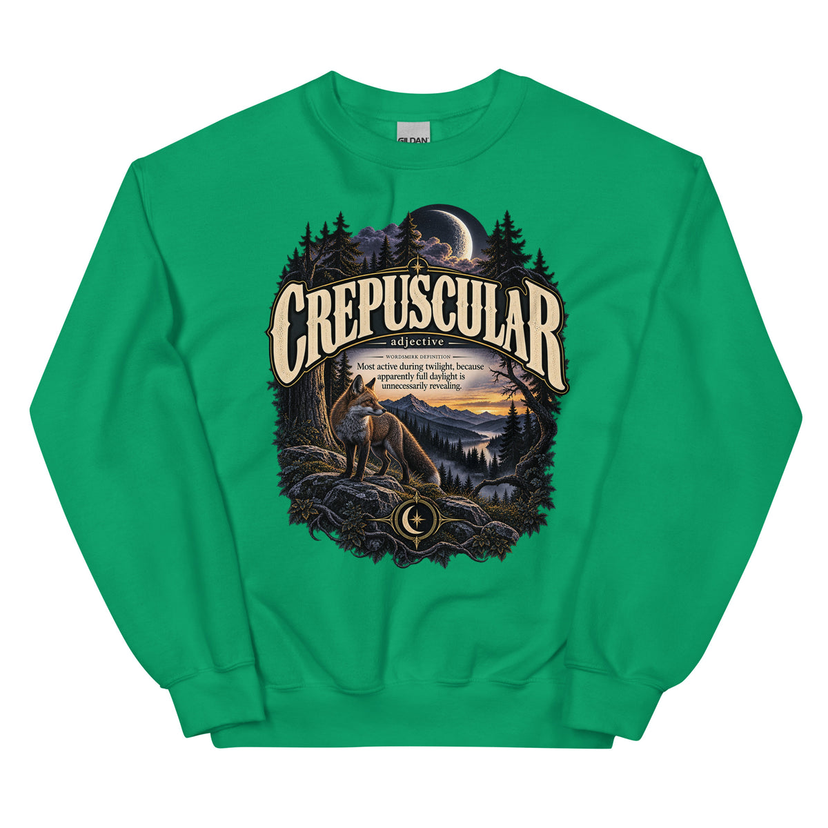Crepuscular Sweatshirt – Twilight Definition Pullover - WordSmirk™ | Obscure Word Shirts, Hoodies & Gifts