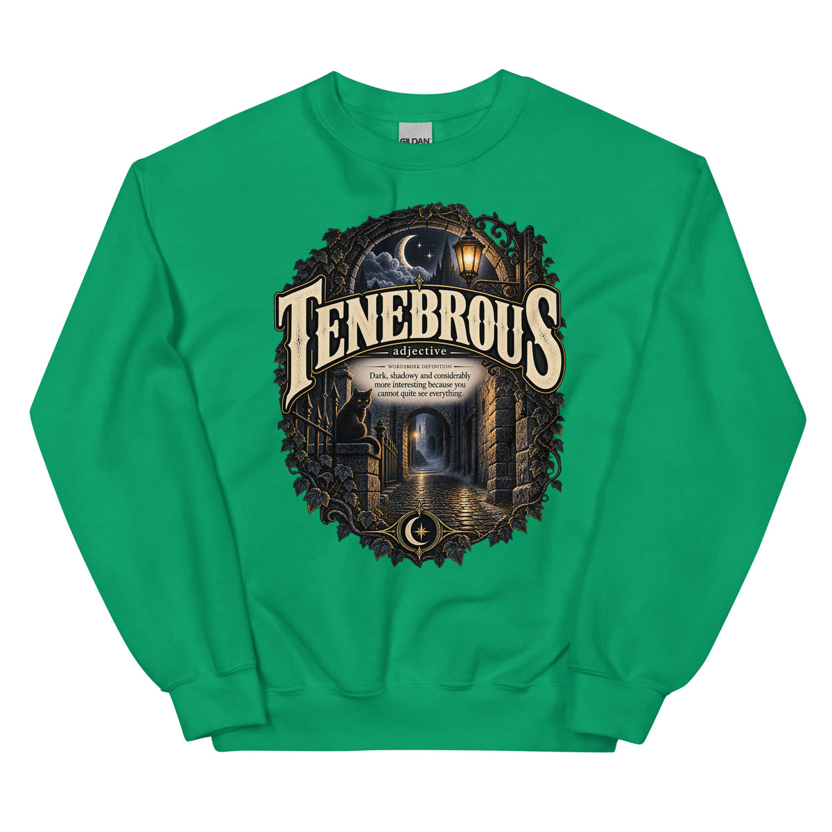 Tenebrous Sweatshirt – Dark Aesthetic Definition Pullover - WordSmirk™ | Obscure Word Shirts, Hoodies & Gifts
