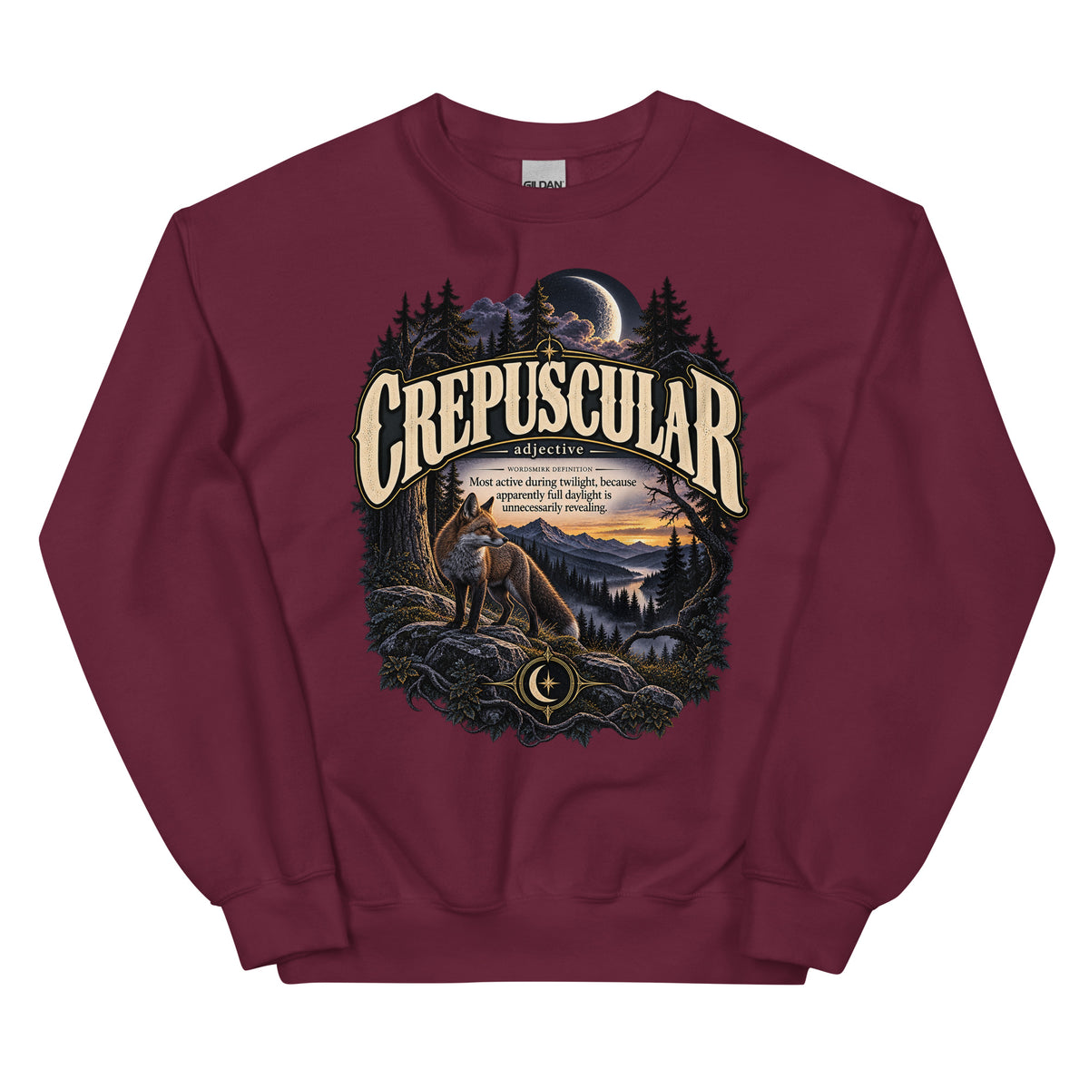 Crepuscular Sweatshirt – Twilight Definition Pullover - WordSmirk™ | Obscure Word Shirts, Hoodies & Gifts