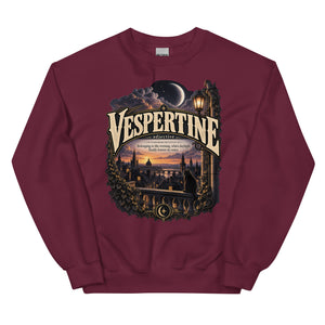 Vespertine Sweatshirt – Evening Lover Definition Pullover - WordSmirk™ | Obscure Word Shirts, Hoodies & Gifts