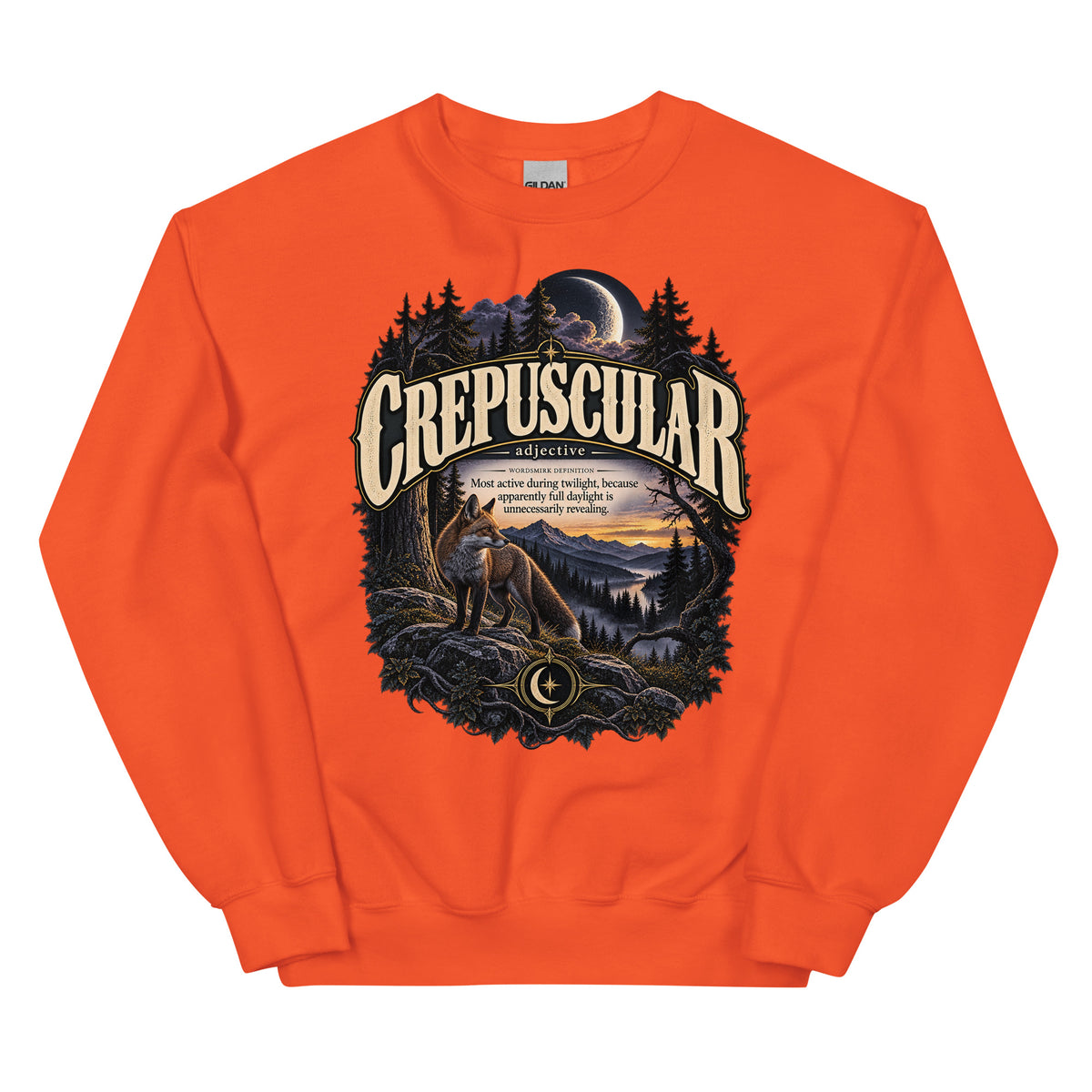 Crepuscular Sweatshirt – Twilight Definition Pullover - WordSmirk™ | Obscure Word Shirts, Hoodies & Gifts