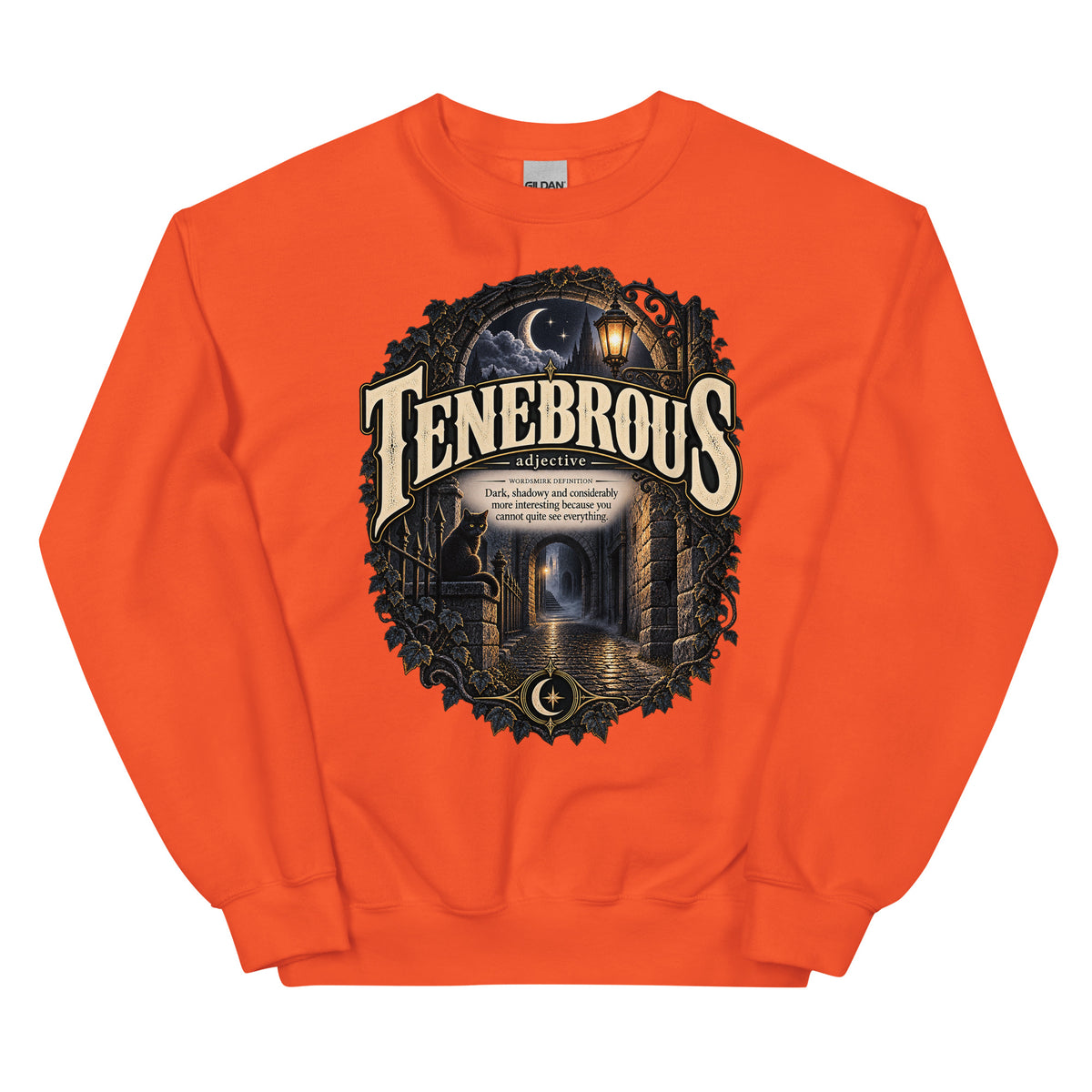 Tenebrous Sweatshirt – Dark Aesthetic Definition Pullover - WordSmirk™ | Obscure Word Shirts, Hoodies & Gifts