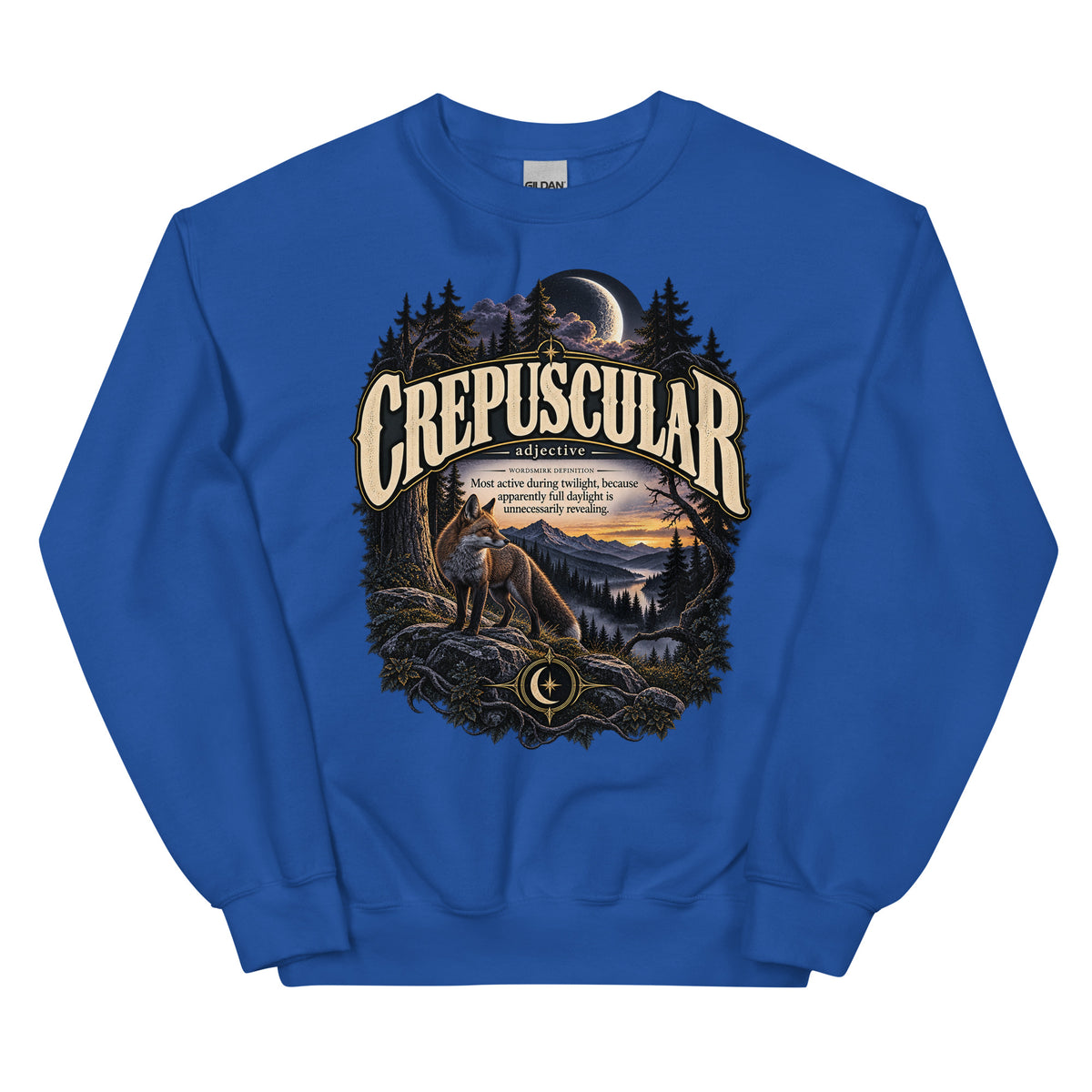 Crepuscular Sweatshirt – Twilight Definition Pullover - WordSmirk™ | Obscure Word Shirts, Hoodies & Gifts