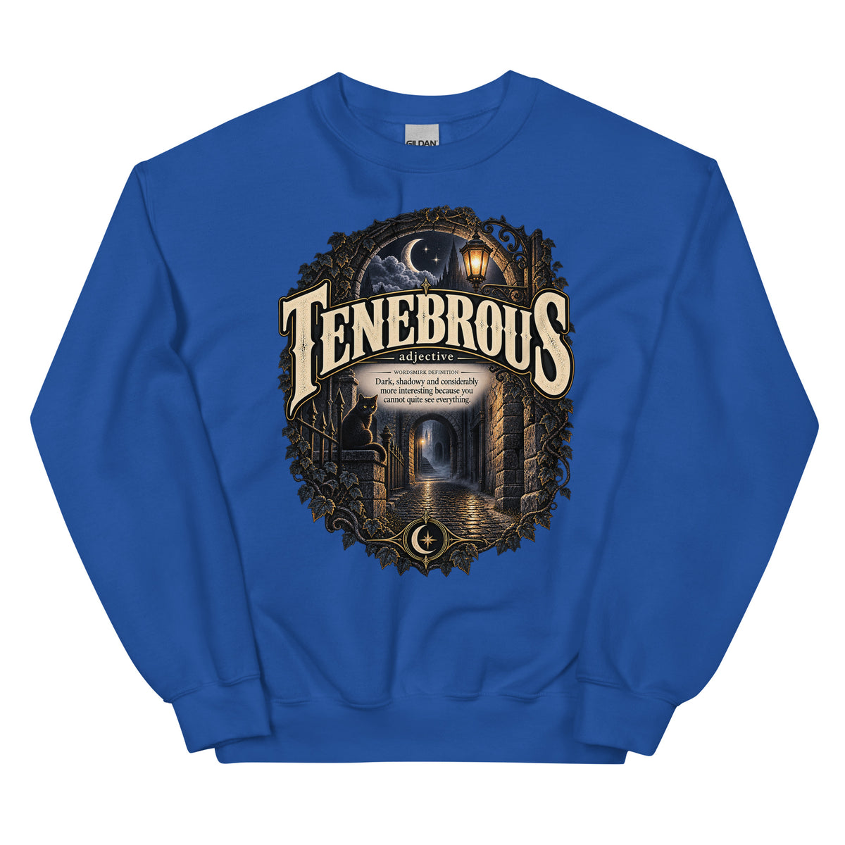Tenebrous Sweatshirt – Dark Aesthetic Definition Pullover - WordSmirk™ | Obscure Word Shirts, Hoodies & Gifts
