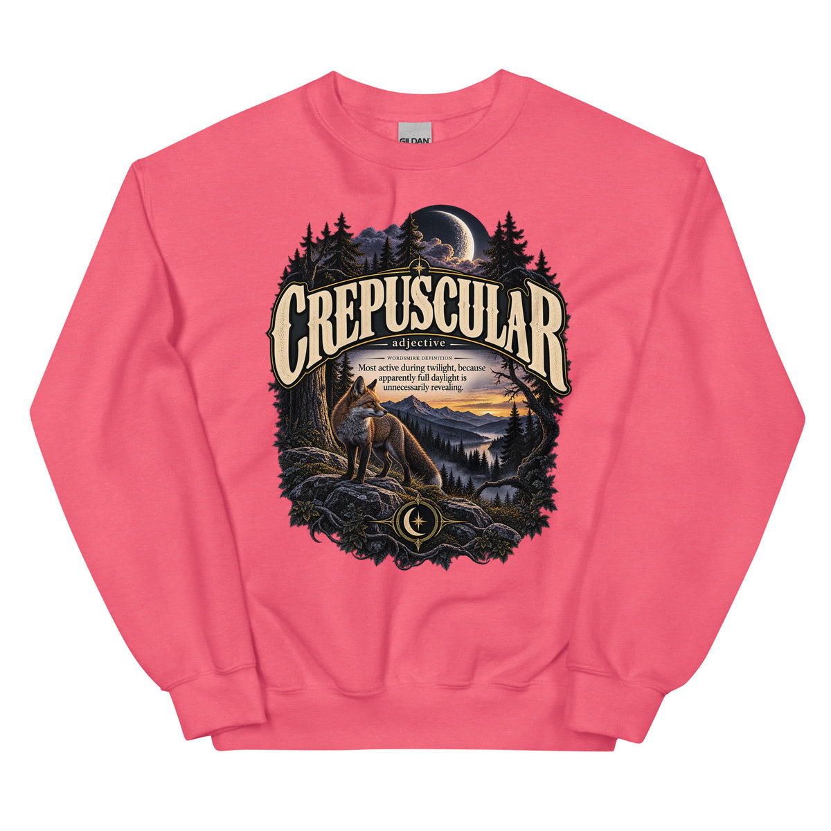 Crepuscular Sweatshirt – Twilight Definition Pullover - WordSmirk™ | Obscure Word Shirts, Hoodies & Gifts