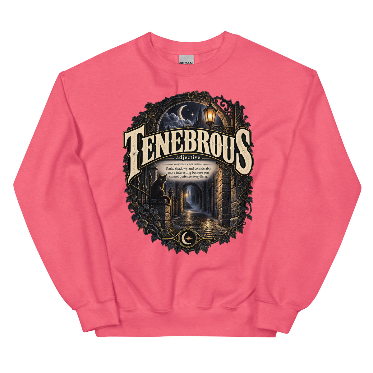 Tenebrous Sweatshirt – Dark Aesthetic Definition Pullover - WordSmirk™ | Obscure Word Shirts, Hoodies & Gifts