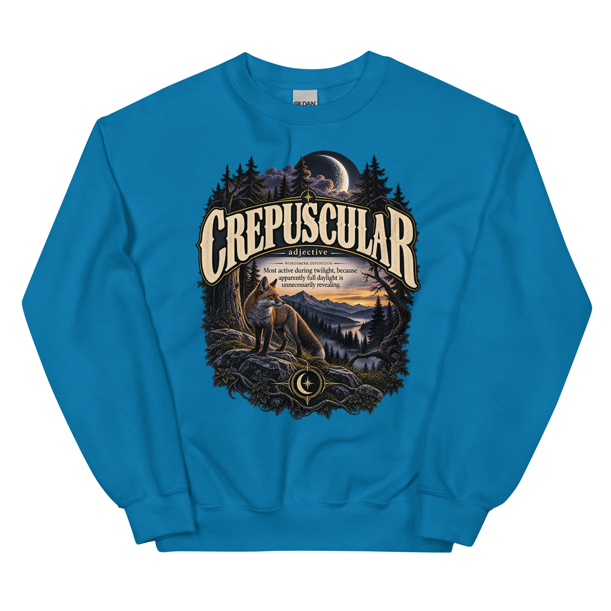 Crepuscular Sweatshirt – Twilight Definition Pullover - WordSmirk™ | Obscure Word Shirts, Hoodies & Gifts