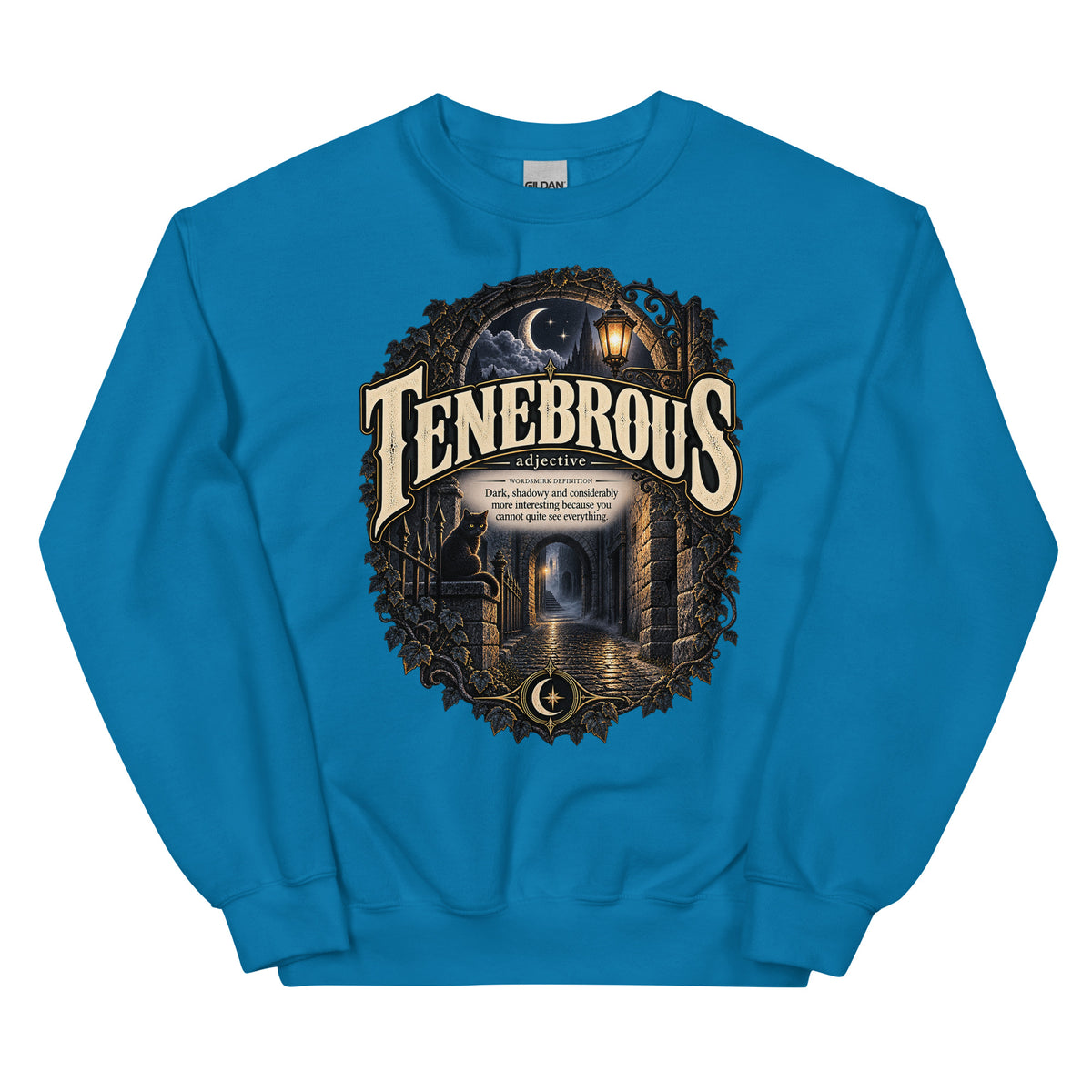 Tenebrous Sweatshirt – Dark Aesthetic Definition Pullover - WordSmirk™ | Obscure Word Shirts, Hoodies & Gifts