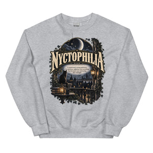 Nyctophilia Sweatshirt – Night Lover Definition Pullover - WordSmirk™ | Obscure Word Shirts, Hoodies & Gifts