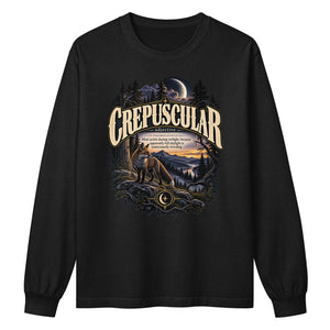 Crepuscular Long Sleeve Shirt – Twilight Definition Tee - WordSmirk™ | Obscure Word Shirts, Hoodies & Gifts