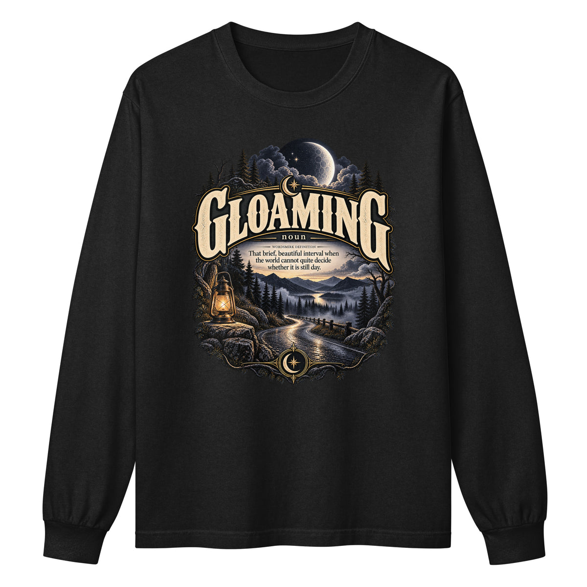 Gloaming Long Sleeve Shirt – Twilight Definition Tee - WordSmirk™ | Obscure Word Shirts, Hoodies & Gifts