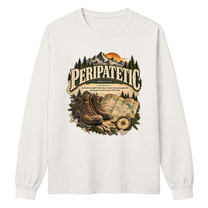 Peripatetic Long Sleeve Shirt – Wanderer Travel Tee - WordSmirk™ | Obscure Word Shirts, Hoodies & Gifts