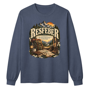 Resfeber Long Sleeve Shirt – Travel Lover Definition Tee - WordSmirk™ | Obscure Word Shirts, Hoodies & Gifts