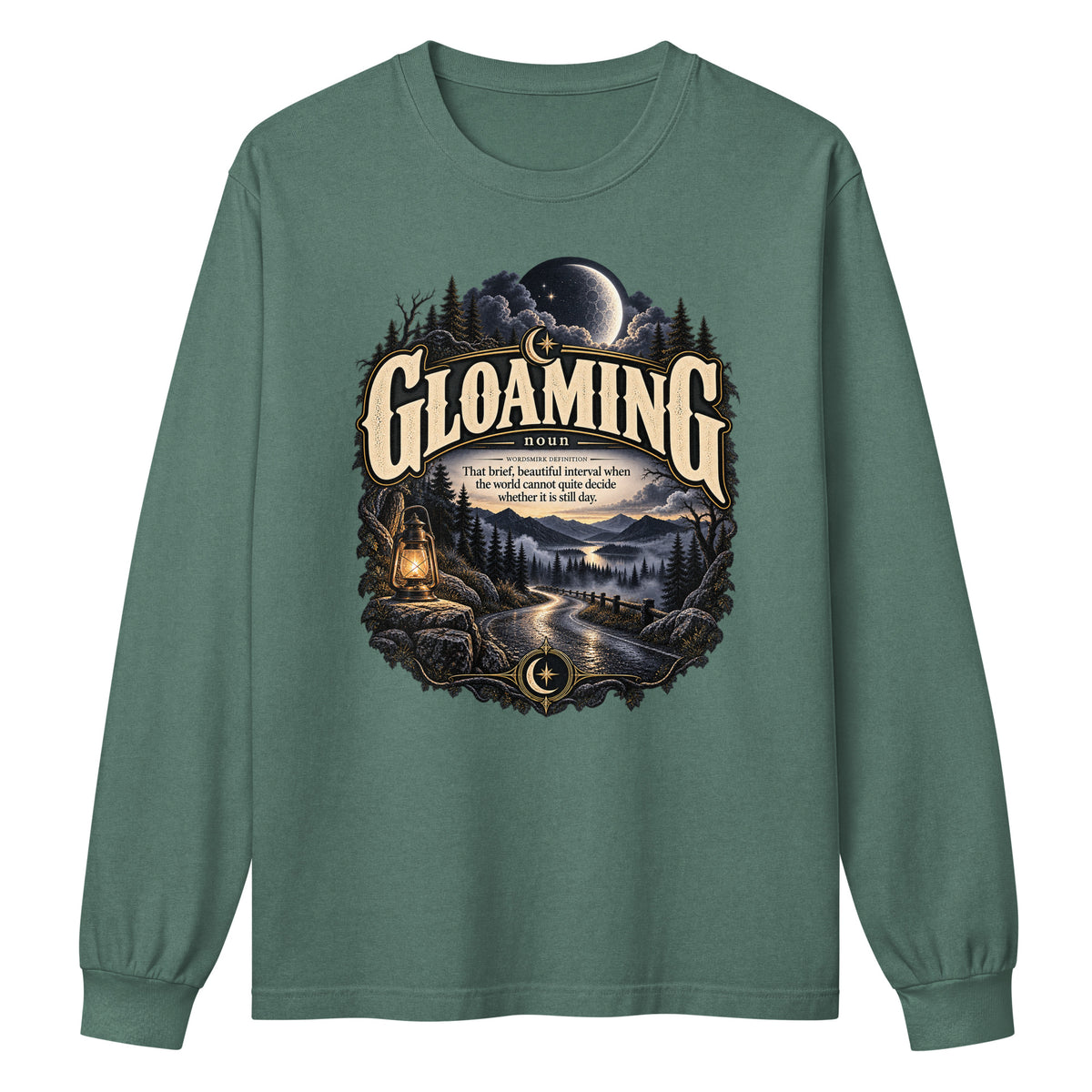 Gloaming Long Sleeve Shirt – Twilight Definition Tee - WordSmirk™ | Obscure Word Shirts, Hoodies & Gifts