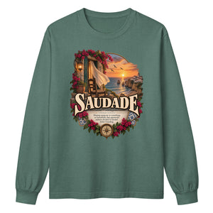 Saudade Long Sleeve Shirt – Portuguese Word Definition Tee - WordSmirk™ | Obscure Word Shirts, Hoodies & Gifts