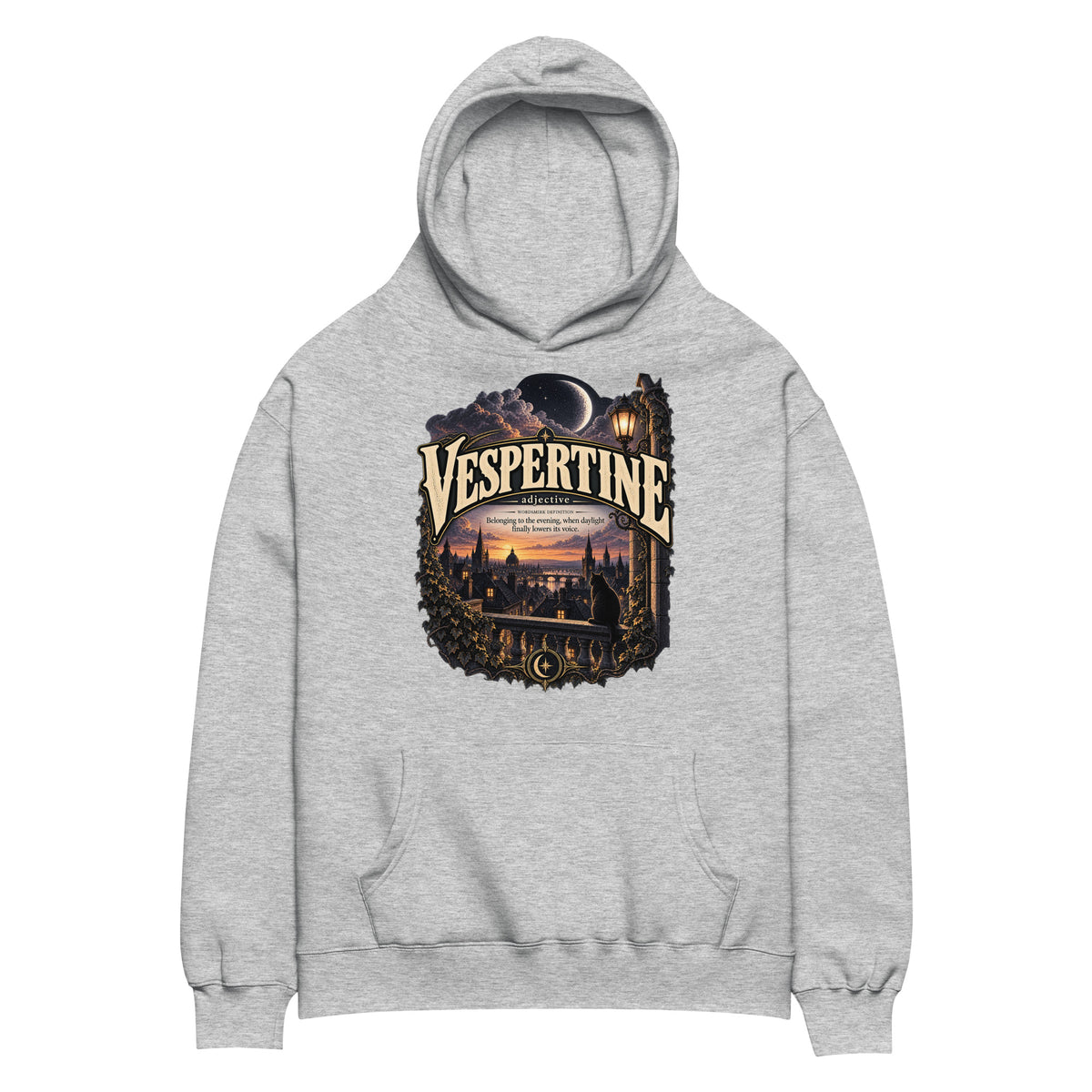 Vespertine Hoodie – Evening Lover Definition Hoodie - WordSmirk™ | Obscure Word Shirts, Hoodies & Gifts