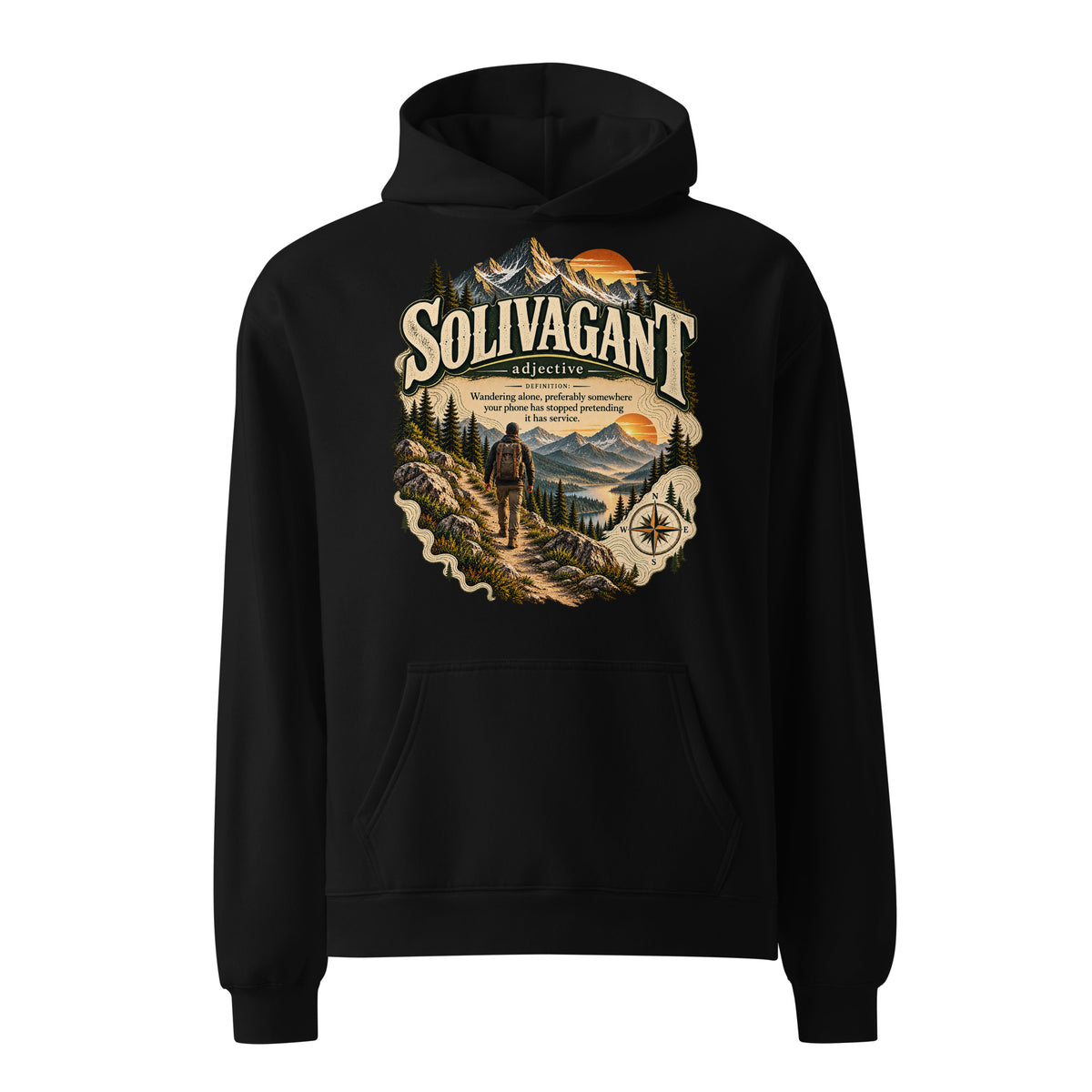 Solivagant Hoodie – Solo Wanderer Definition Hoodie - WordSmirk™ | Obscure Word Shirts, Hoodies & Gifts