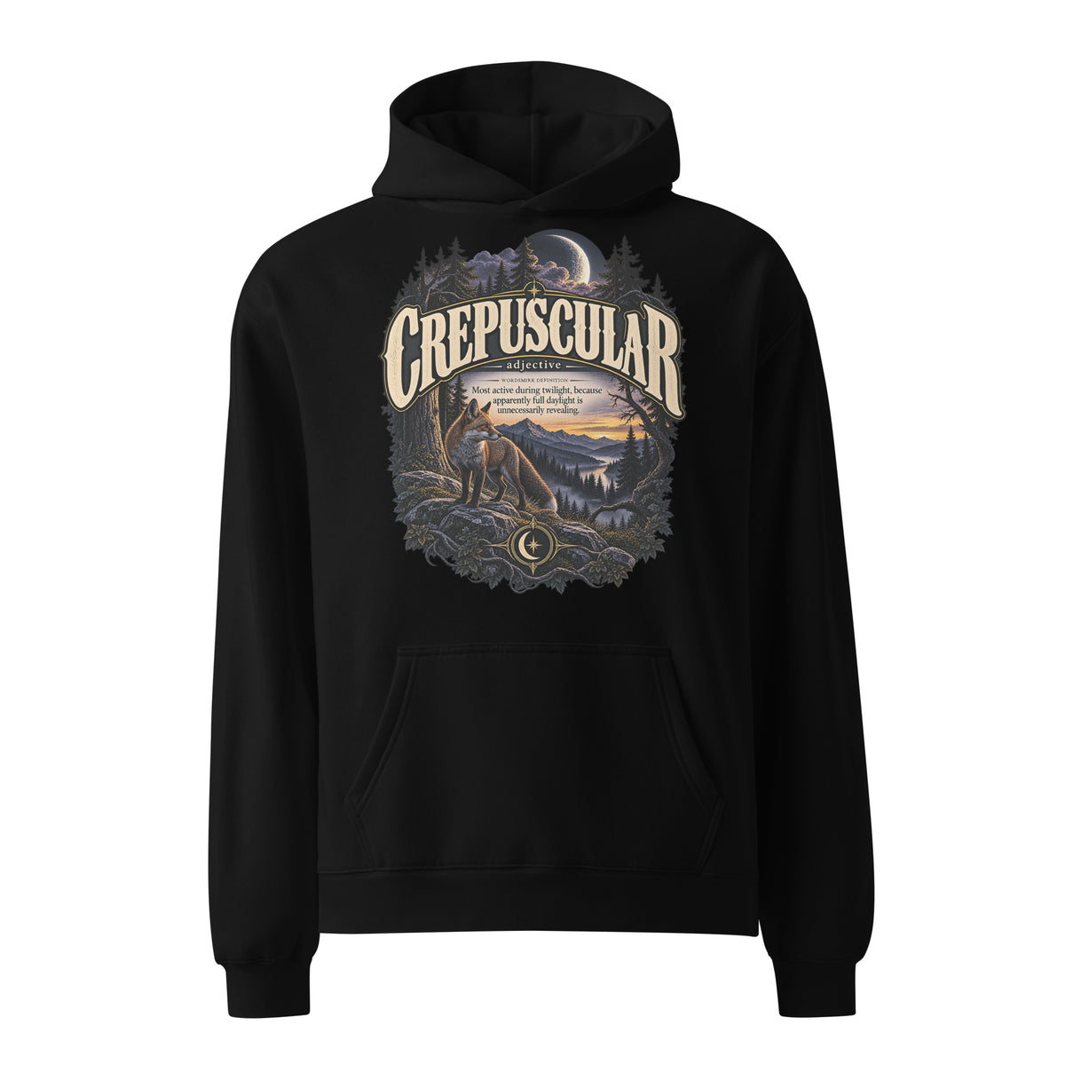 Crepuscular Hoodie – Twilight Definition Hoodie - WordSmirk™ | Obscure Word Shirts, Hoodies & Gifts