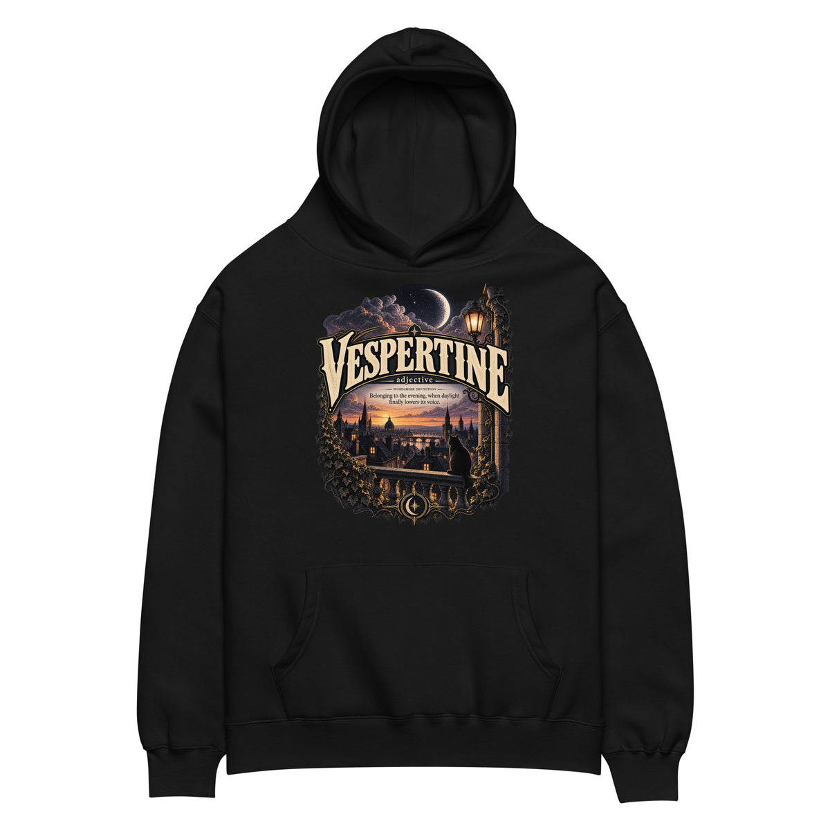 Vespertine Hoodie – Evening Lover Definition Hoodie - WordSmirk™ | Obscure Word Shirts, Hoodies & Gifts
