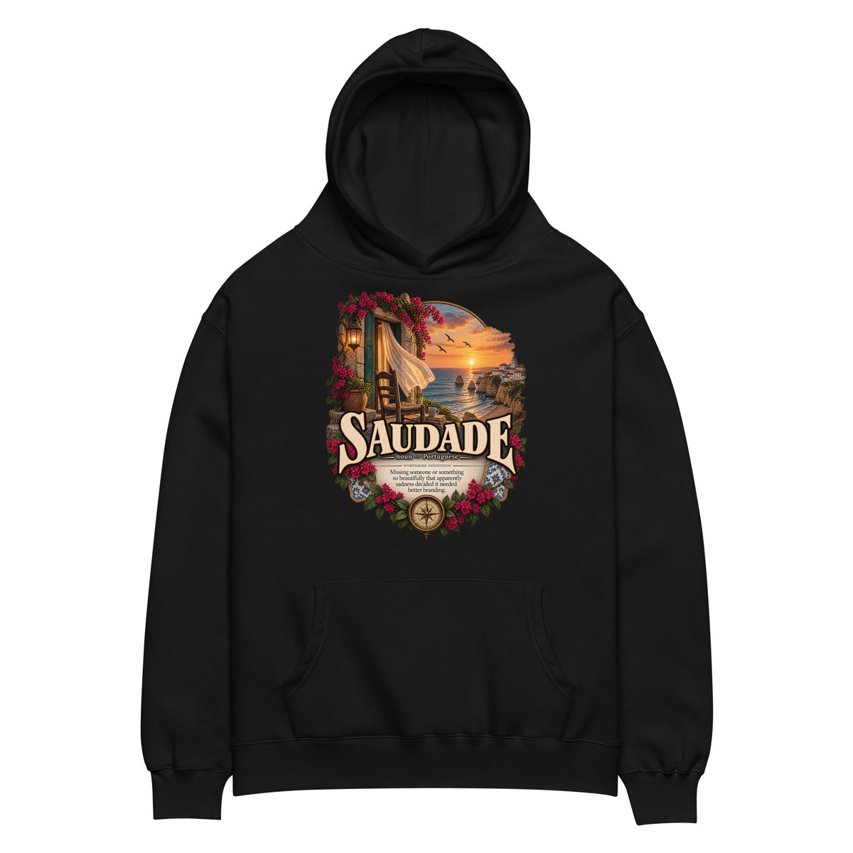 Saudade Hoodie – Portuguese Word Definition Hoodie - WordSmirk™ | Obscure Word Shirts, Hoodies & Gifts