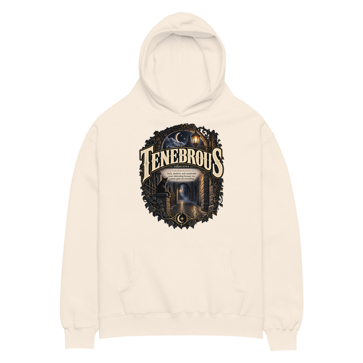Tenebrous Hoodie – Dark Aesthetic Definition Hoodie - WordSmirk™ | Obscure Word Shirts, Hoodies & Gifts