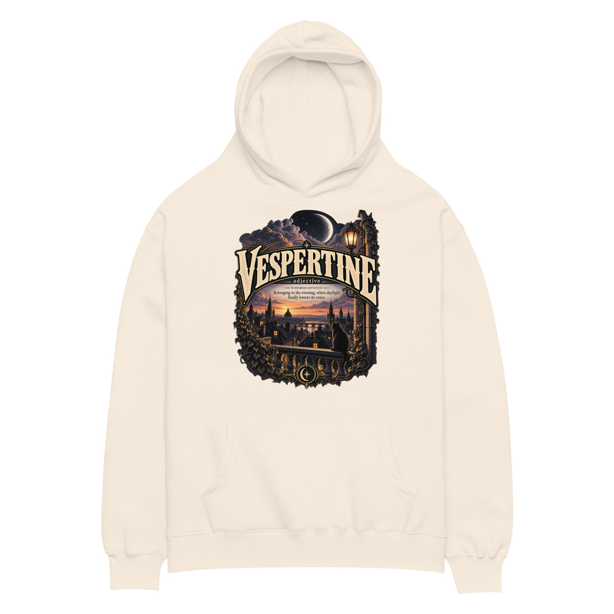 Vespertine Hoodie – Evening Lover Definition Hoodie - WordSmirk™ | Obscure Word Shirts, Hoodies & Gifts