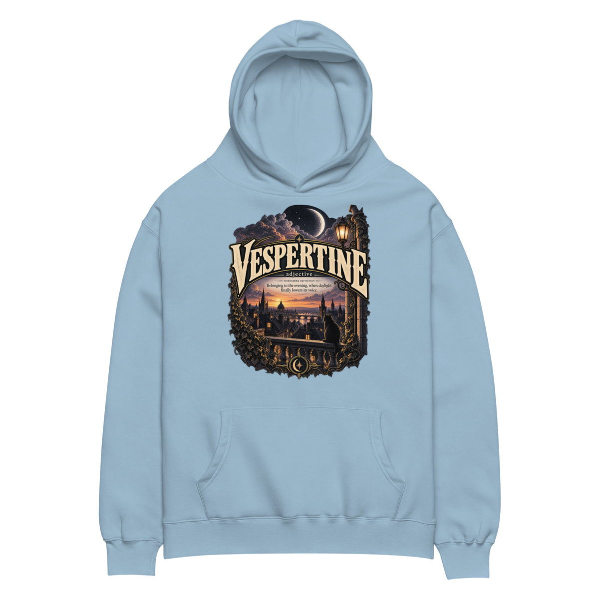 Vespertine Hoodie – Evening Lover Definition Hoodie - WordSmirk™ | Obscure Word Shirts, Hoodies & Gifts