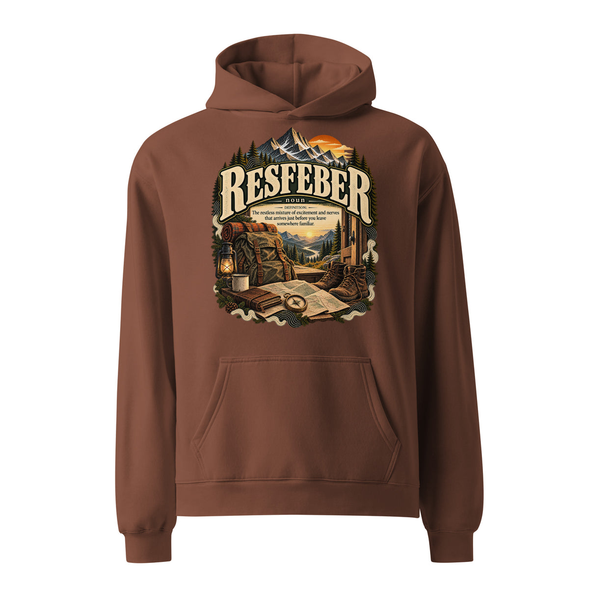 Resfeber Hoodie – Travel Lover Definition Hoodie - WordSmirk™ | Obscure Word Shirts, Hoodies & Gifts