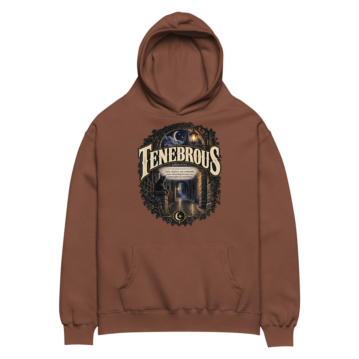 Tenebrous Hoodie – Dark Aesthetic Definition Hoodie - WordSmirk™ | Obscure Word Shirts, Hoodies & Gifts