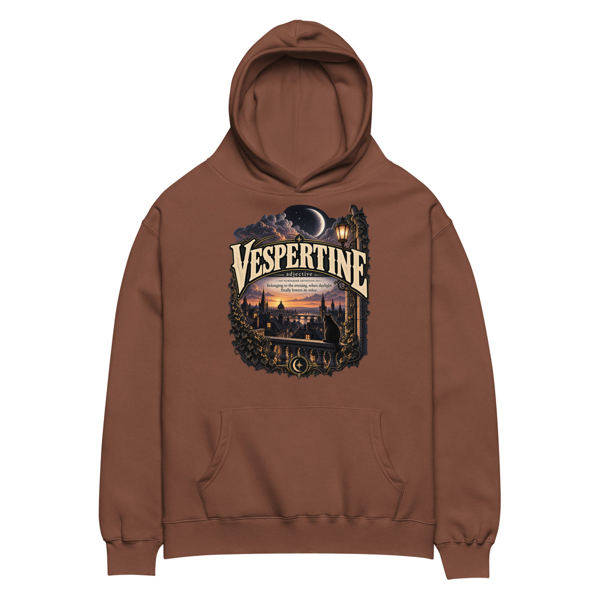 Vespertine Hoodie – Evening Lover Definition Hoodie - WordSmirk™ | Obscure Word Shirts, Hoodies & Gifts