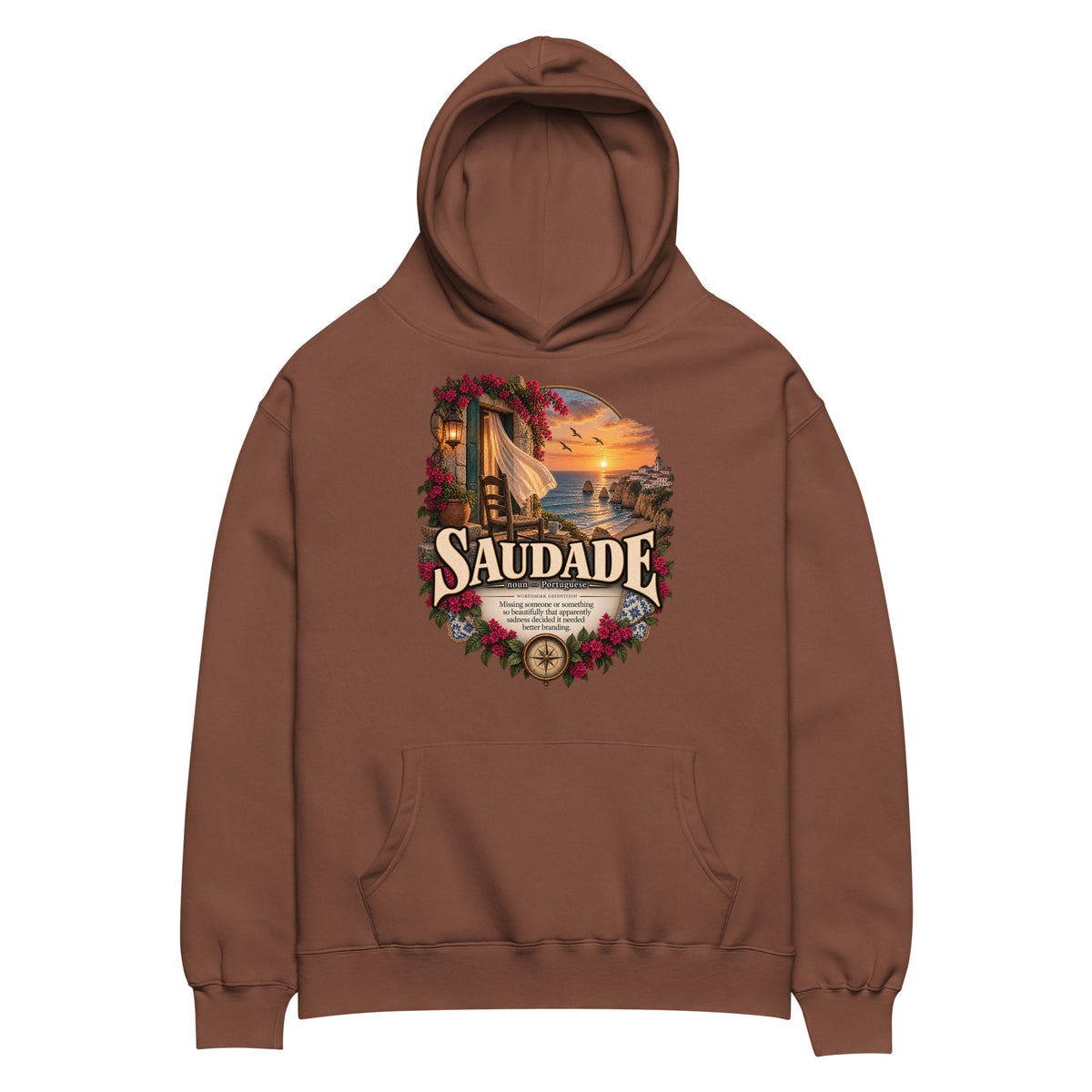 Saudade Hoodie – Portuguese Word Definition Hoodie - WordSmirk™ | Obscure Word Shirts, Hoodies & Gifts