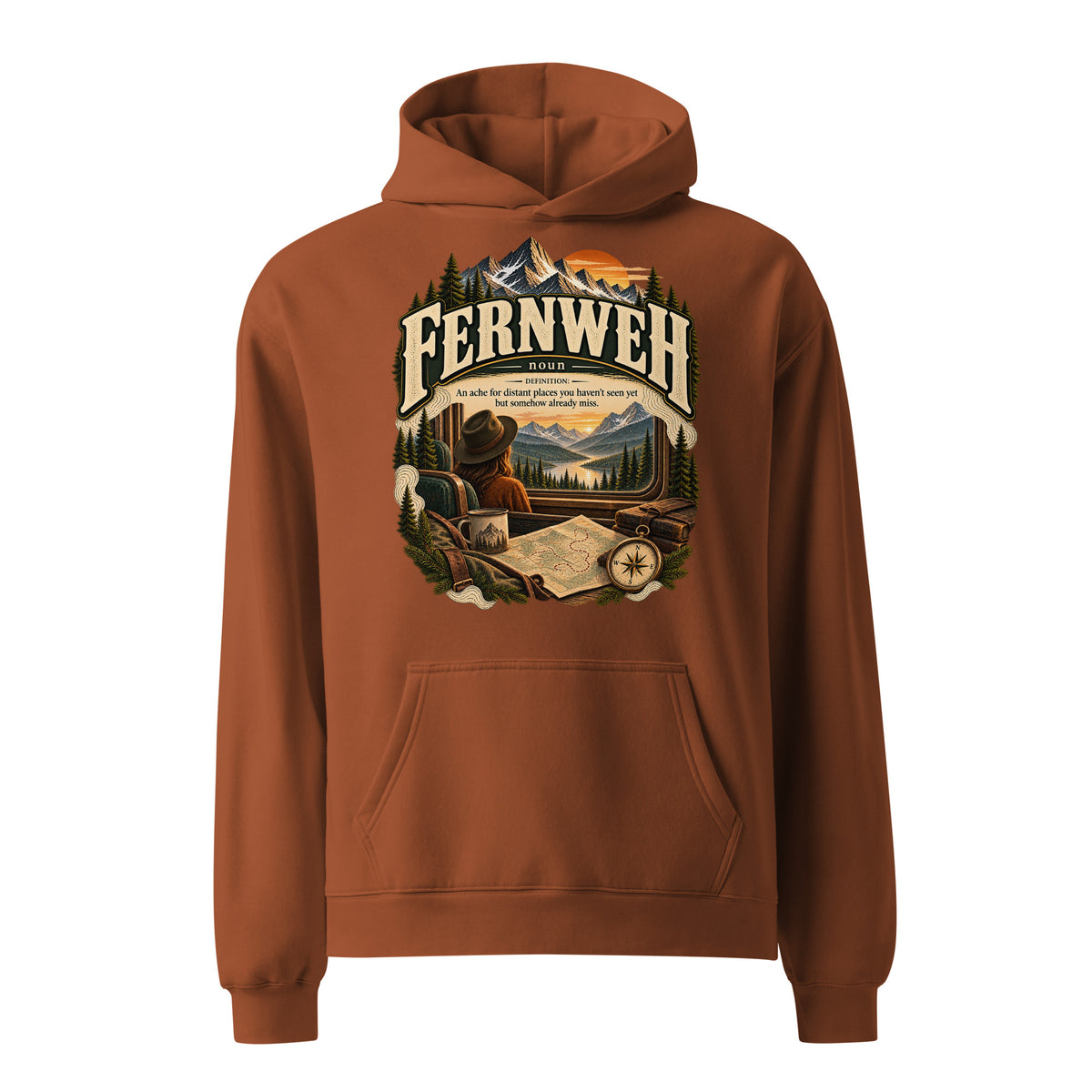 Fernweh Hoodie – German Wanderlust Definition Hoodie - WordSmirk™ | Obscure Word Shirts, Hoodies & Gifts