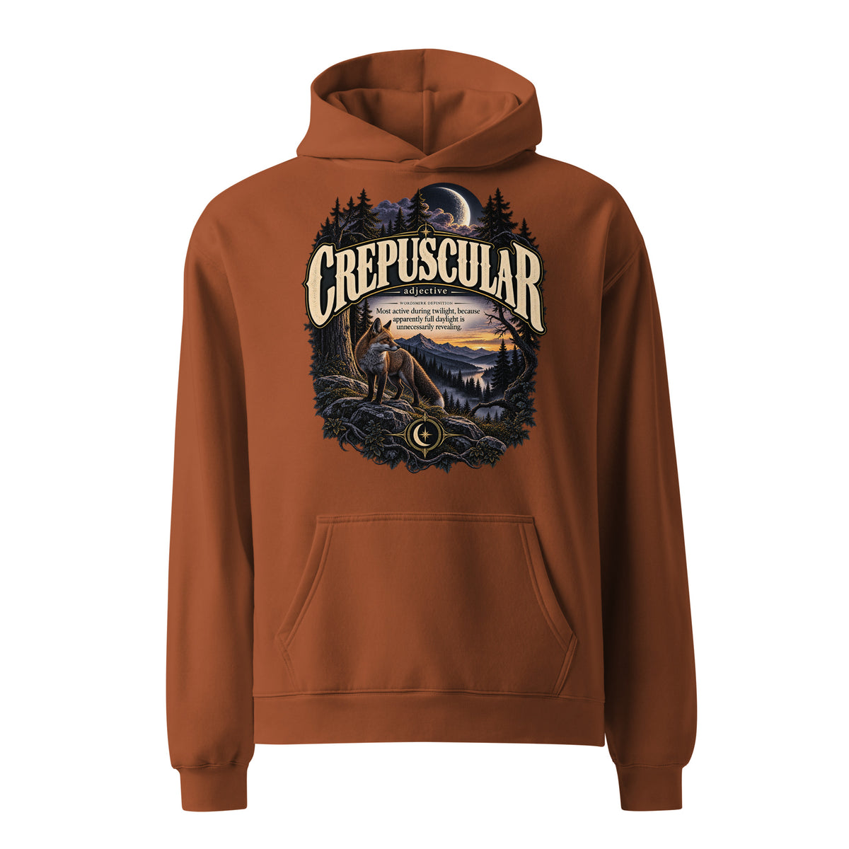 Crepuscular Hoodie – Twilight Definition Hoodie - WordSmirk™ | Obscure Word Shirts, Hoodies & Gifts
