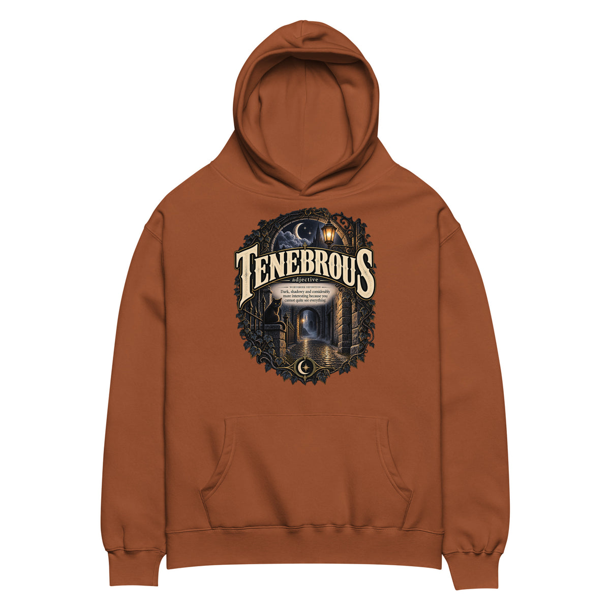 Tenebrous Hoodie – Dark Aesthetic Definition Hoodie - WordSmirk™ | Obscure Word Shirts, Hoodies & Gifts